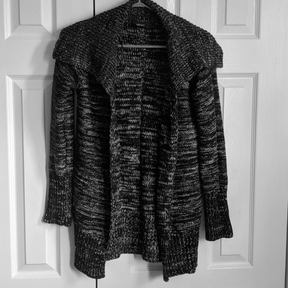 thick cardigan